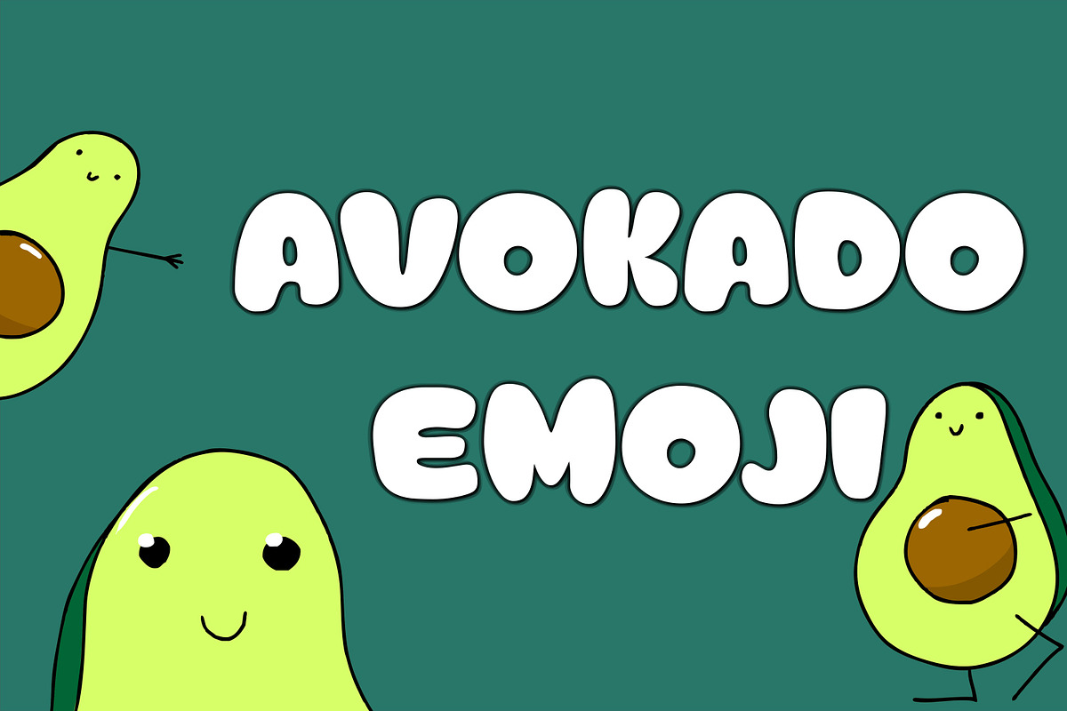 Avokado Stickers | Motion Graphics, a Graphic by 2dfx (Photo 1 of 2)