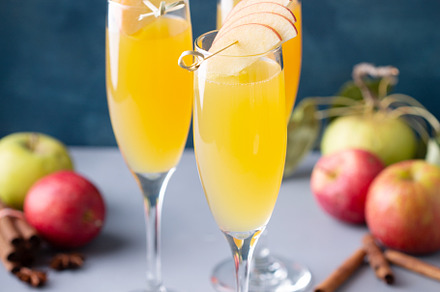 Apple mimosa cocktail, a Food & Drink Photo by farwasser