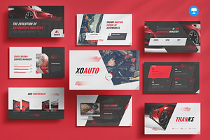 Automotive Keynote, a Presentation Template by Pixslides