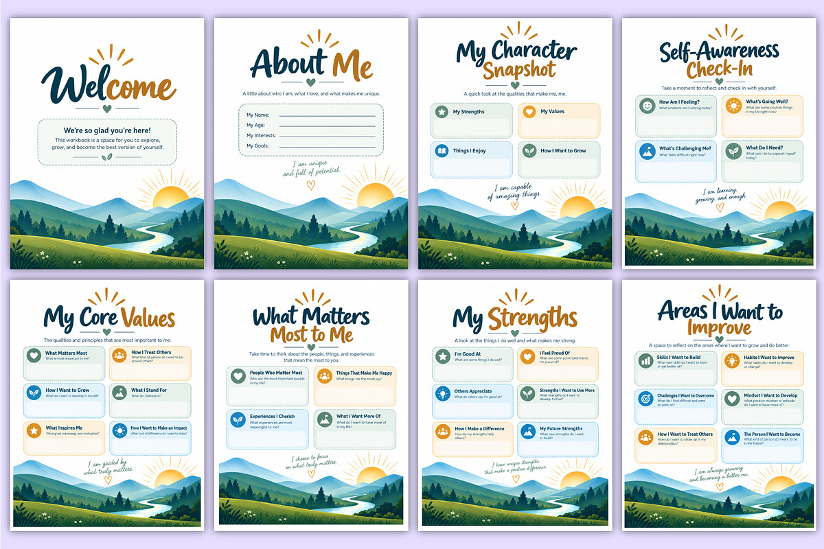 Character Development Workbook kdp, a Stationery Template by Mustafiz (Photo 2 of 4)