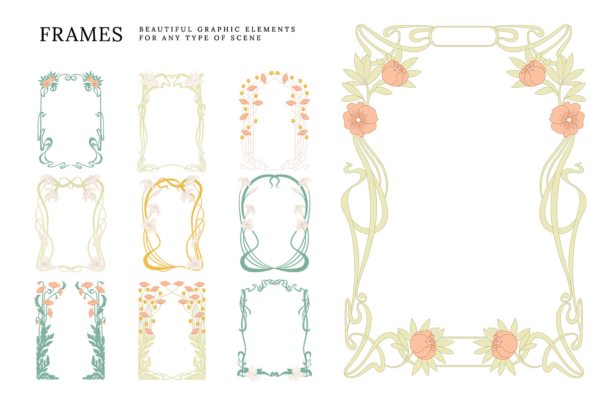 Art Nouveau Collection, an Object Graphic by DesignerCandies (Photo 6 of 11)