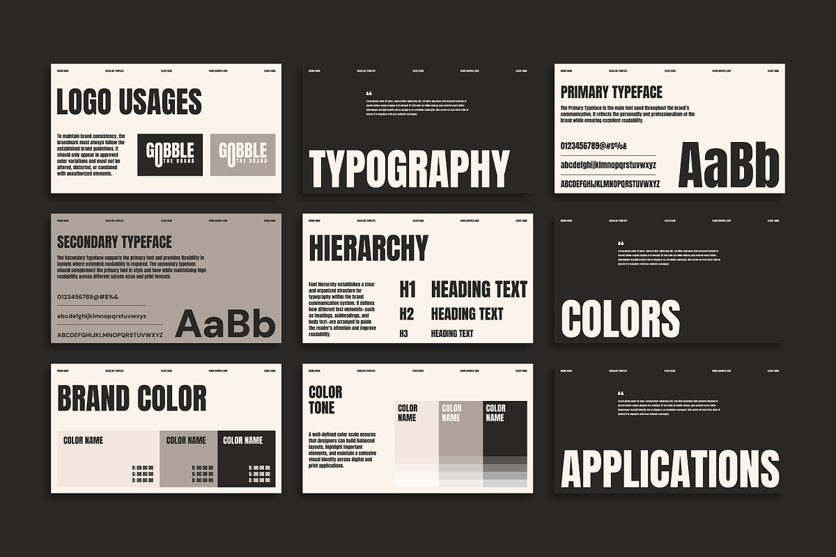 Gobble | Bundle Brand Guidelines, a Presentation Template by Artisan Vibes (Photo 6 of 9)