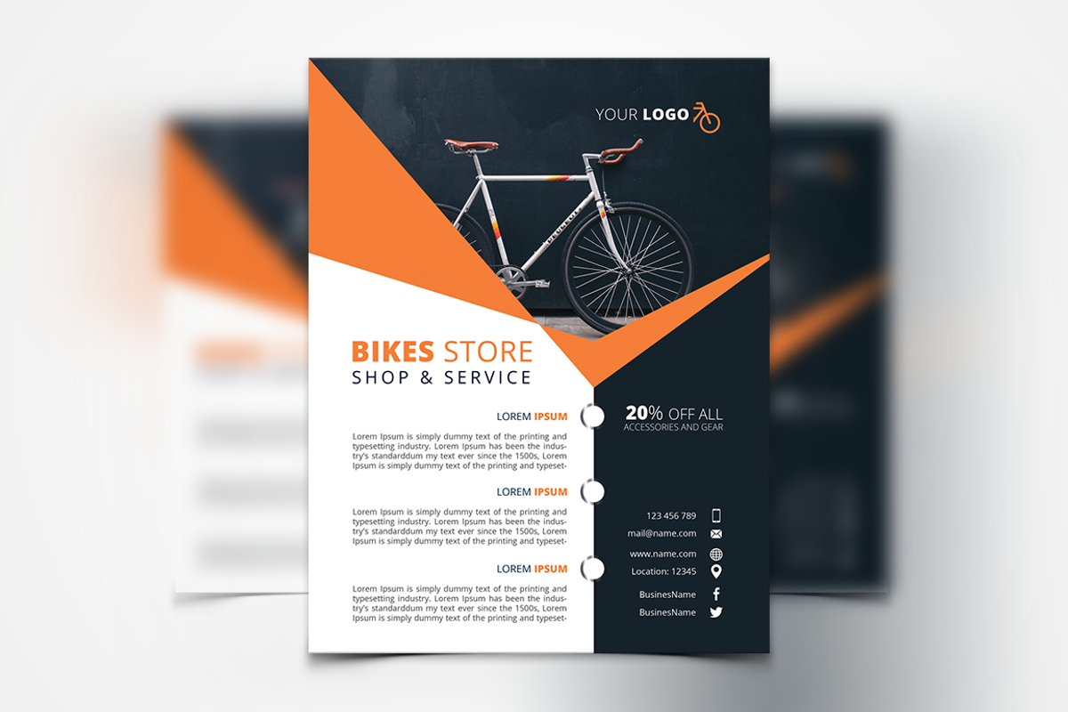 TOP 100 PREMIUM Flyers Templates, a Flyer Template by UNIK Agency (Photo 39 of 82)