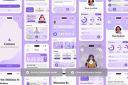 Calmara - Calm Wellness App UI Kit, an App Template by twinstd (Thumbnail 3 of 5)