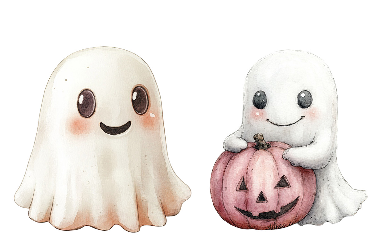 Neutral Pastel Spooky Clipart, an Illustration by Designworld (Photo 5 of 9)