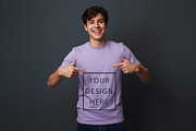 T-Shirt Mockup - Lavender Edition, a Shirt Mockup by ForhadGFX (Thumbnail 11 of 12)