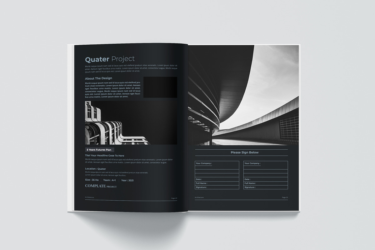 QUATER | Architecture Proposal, a Brochure Template by obayes (Photo 17 of 17)