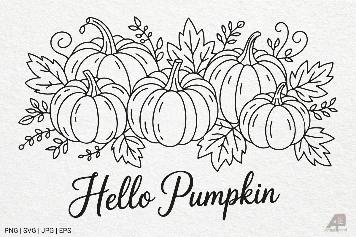 Pumpkin Fall Autumn SVG PNG Bundle, a Photo by Actual Pixel (Photo 4 of 19)