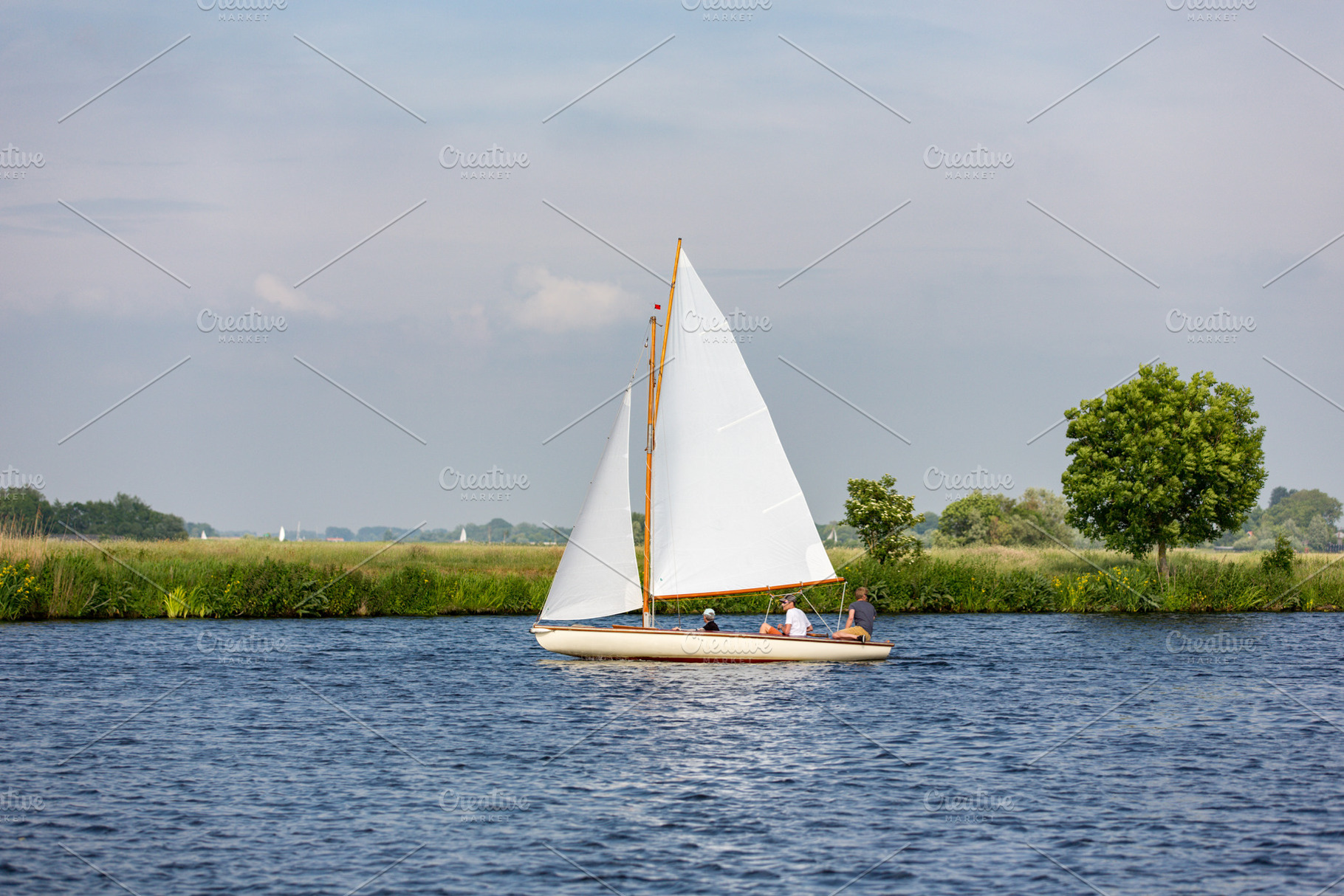 Sailboat on lake 't Joppe in Warmond, a Sports & Recreation Photo by misign