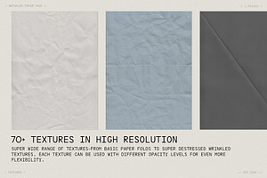 Wrinkled Paper Pack 70 PNG Files