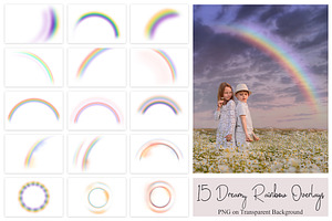 45 Rainbow PS Overlays