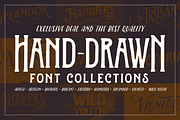 Handdrawn Font Collections, a Serif Font by Ilham Herry (Thumbnail 1 of 7)