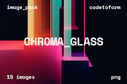 Chroma Glass Abstract Backgrounds, a Background Graphic by codetoform (Thumbnail 1 of 7)