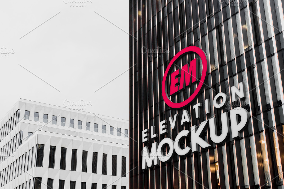 Elevation Signboard Mockups, a Product Mockup by Mint Actions (Photo 4 of 13)