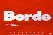 Borde, a Sans Serif Font by Hart Foundry™ (Thumbnail 1 of 11)