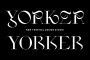 Yorker - Experimental Serif Typeface, a Serif Font by Tropical Type (Thumbnail 1 of 13)