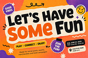 Bounzo – Bold & Playful Display Font, a Slab Serif Font by Wow Magic (Thumbnail 3 of 5)