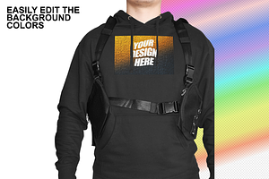 Cotton Heritage M2580 Hoodie Mockup