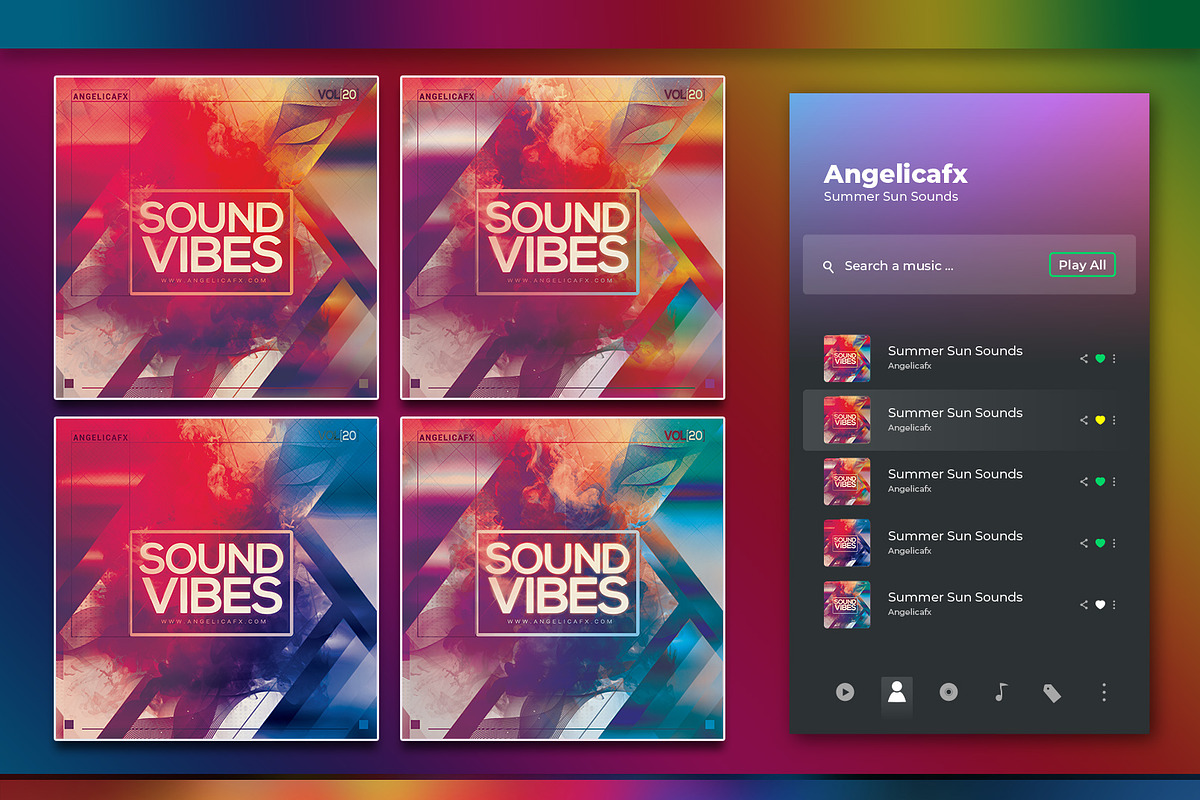 Sound Vibes Album Cover Artwork, a Social Media Template by angelicafx (Photo 3 of 3)