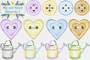 Spring into Easter Clipart Set., a Seasonal Illustration by Happy Sloth Graphics (Thumbnail 8 of 17)