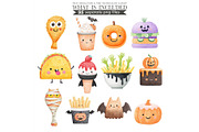Watercolor Halloween Treats Clipart, an Illustration by CharmClipart (Thumbnail 6 of 10)