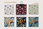 Pastel Butterfly Clipart & Pattern, an Animal Illustration by Vaniuta_Art (Thumbnail 9 of 12)