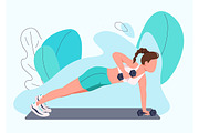 Working out people characters set, a Person Illustration by IMG visuals characters (Thumbnail 2 of 10)