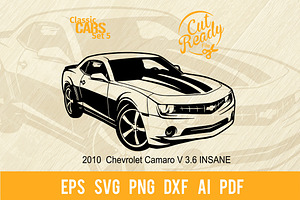 Camaro V 3.6 Classic Car SVG