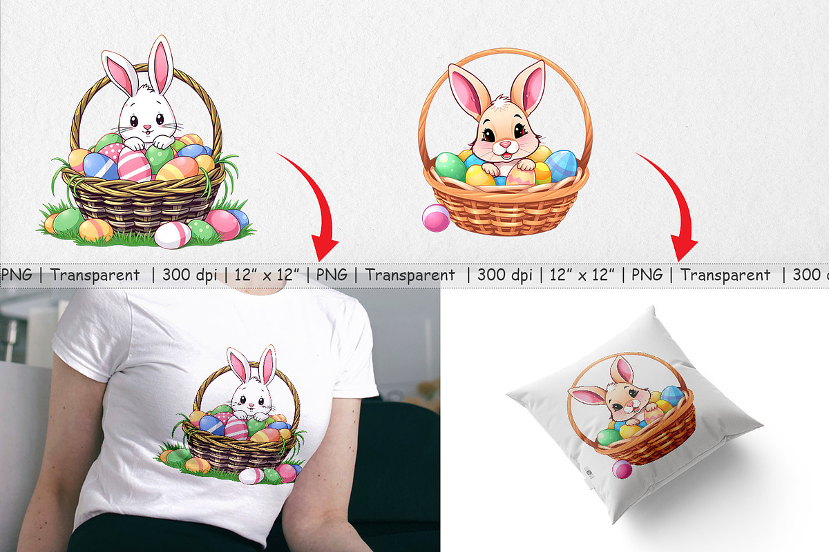 Easter Rabbit Clipart, a Graphic by Artnoy (Photo 3 of 5)