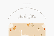 Cute Goose and Duck Seamless Pattern, a Pattern Graphic by Pati Charm Studio (Thumbnail 2 of 7)