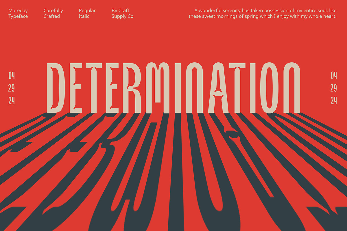 Mareday – Inktrap Font, a Sans Serif Font by Craft Supply Co. (Photo 3 of 8)