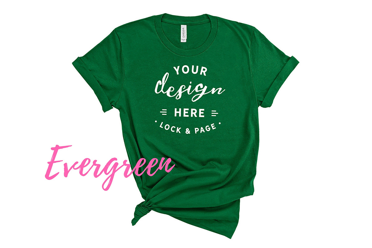 Bella Canvas TShirt Mockups On White, a Shirt Mockup by lock and page (Photo 67 of 92)