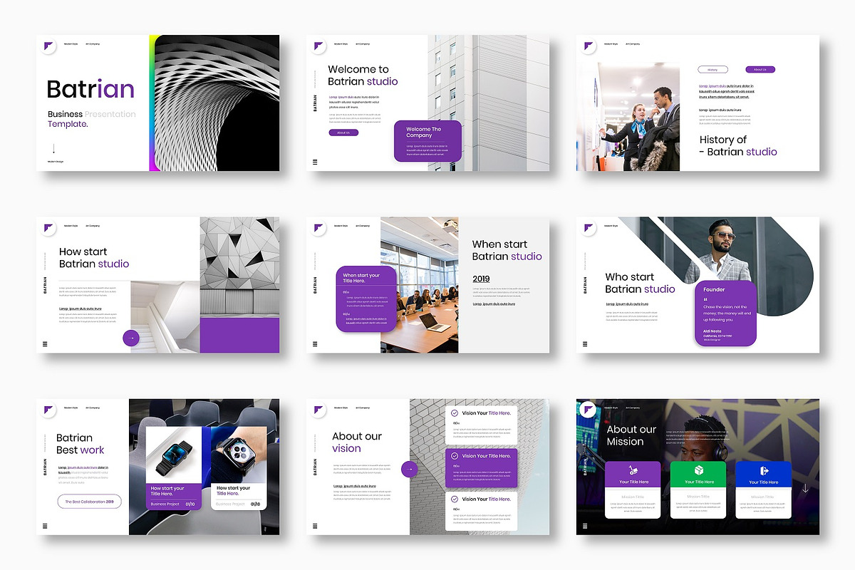 Batrian – Business Keynote Template, a Presentation Template by Dens Creative Studio (Photo 2 of 6)