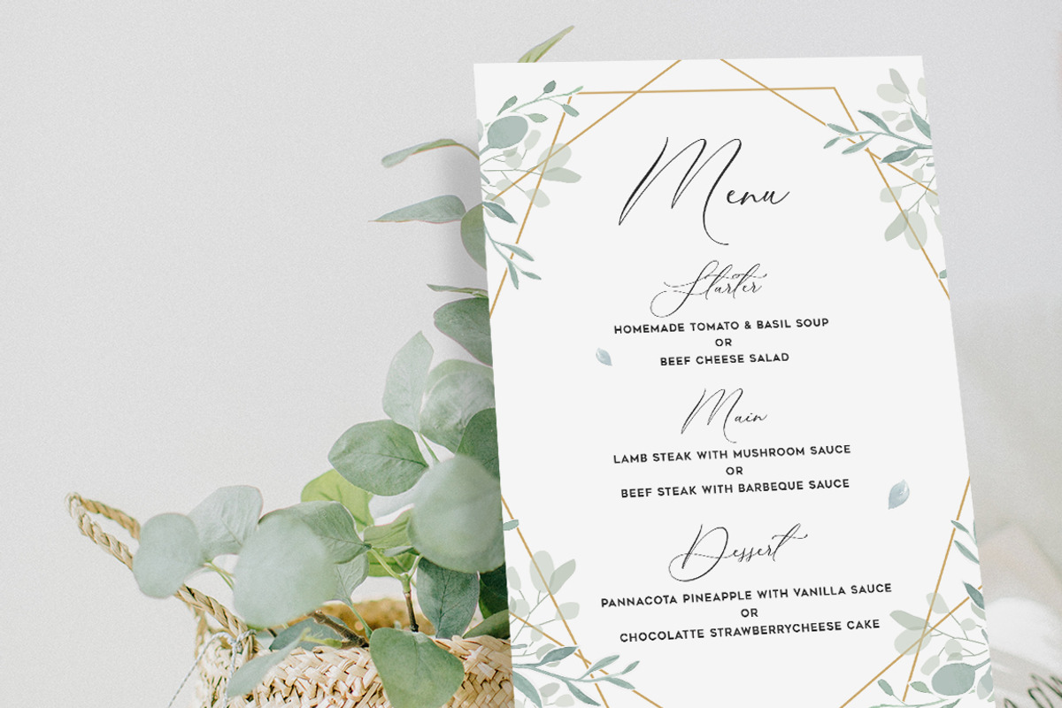Geometric Wedding Invitation, an Invitation Template by Aarley Kaiven (Photo 4 of 6)
