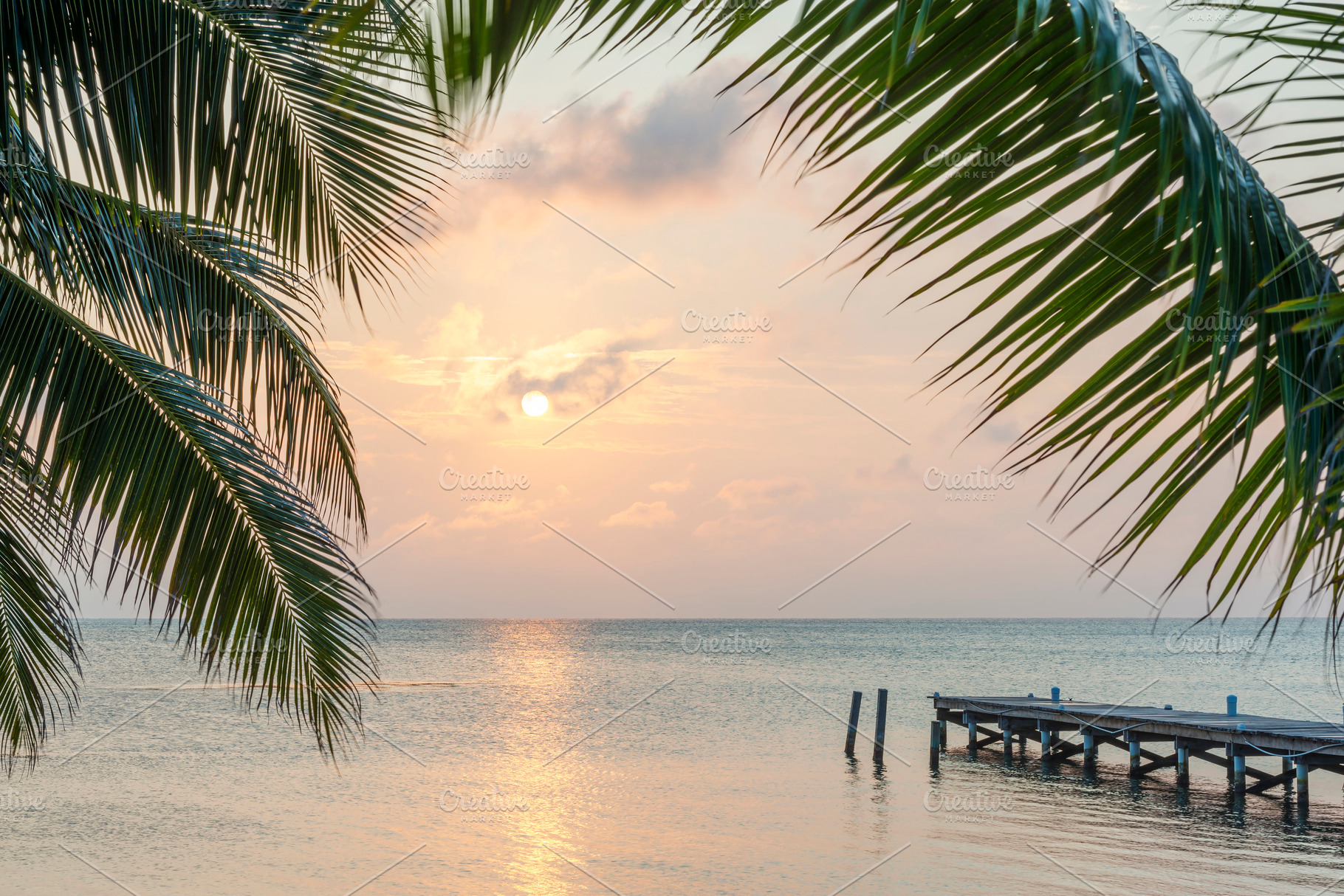 Tropical Sunrise Jetty, a Photo by THP Creative