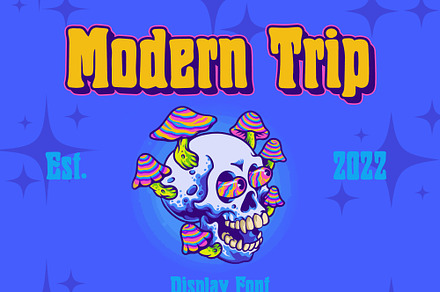 Modern Trip Display Font