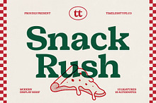 Snack Rush Modern Retro Serif