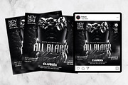 All Black Party Flyer Template, a Flyer Template by Hotpin (Thumbnail 2 of 3)