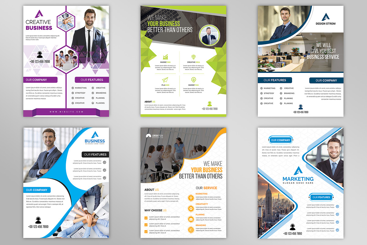 500+ Flyers Mega Bundle 99% OFF, a Flyer Template by Imagine Design Studio (Photo 24 of 98)