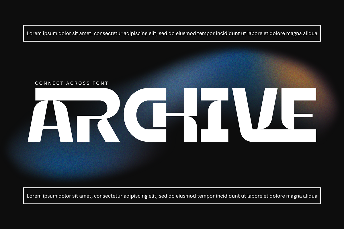 CONNECT ACROSS - GEOMETRIC FONT, a Sans Serif Font by 177Studio (Photo 5 of 8)