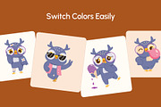 90 Owl Illustration Bundle, an Animal Illustration by Brickclay (Thumbnail 5 of 9)