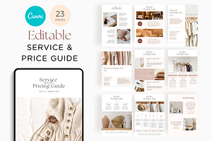 Service And Pricing Canva Template