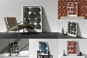 Poster Frame Mock-up, an Advertising Mockup by zippypixelstudio