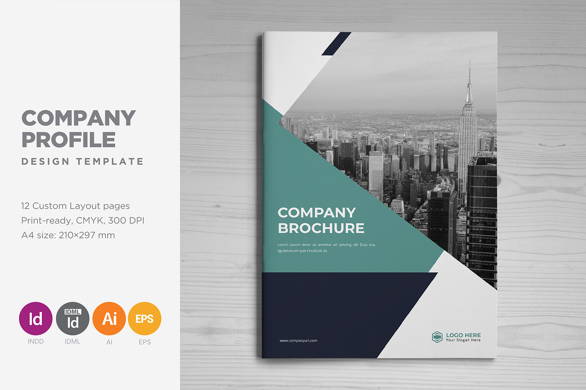 Company Profile Template V5, a Brochure Template by SamiSimply7 (Photo 1 of 9)