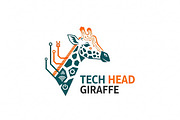 Tech Head Giraffe, a Branding & Logo Template by Logocreative (Thumbnail 2 of 2)