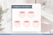 Mental health bundle Canva template, a Social Media Template by Cate Creates (Thumbnail 7 of 12)
