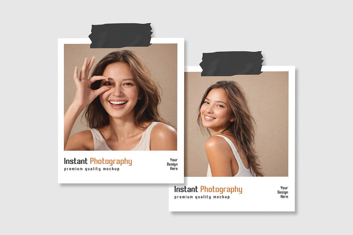 Instant Photography Mockup, a Product Mockup by graphypix (Photo 1 of 4)