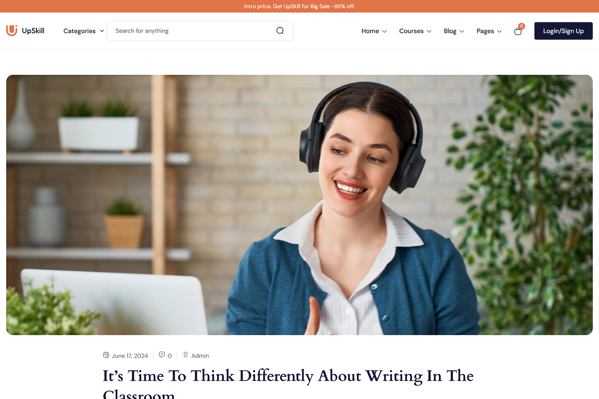 Education Online Courses LMS, a WordPress Template by Design Spade (Photo 5 of 12)