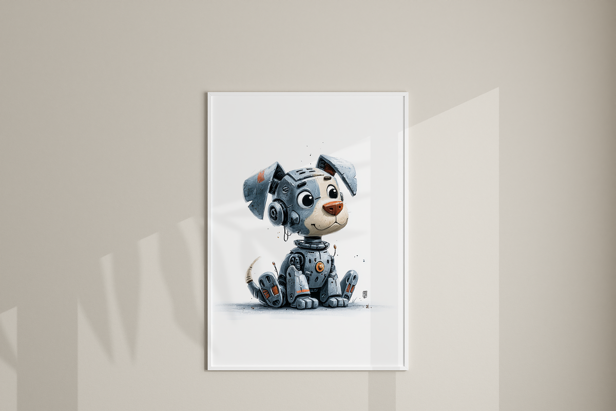 Robotic Puppy Clipart Set, a Decorative Illustration by Pati Charm Studio (Photo 7 of 8)