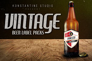 Vintage Beer Labels Pack, an Object Graphic by Konstantine Studio (Thumbnail 1 of 4)